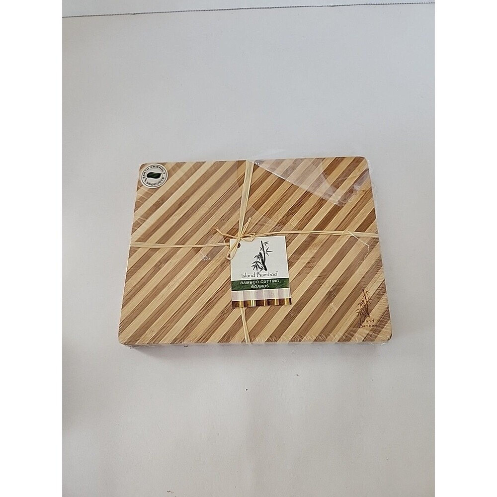 Island Bamboo Rainbow Pakka & Bamboo Bar Board, 7-Inch by 9-Inch New